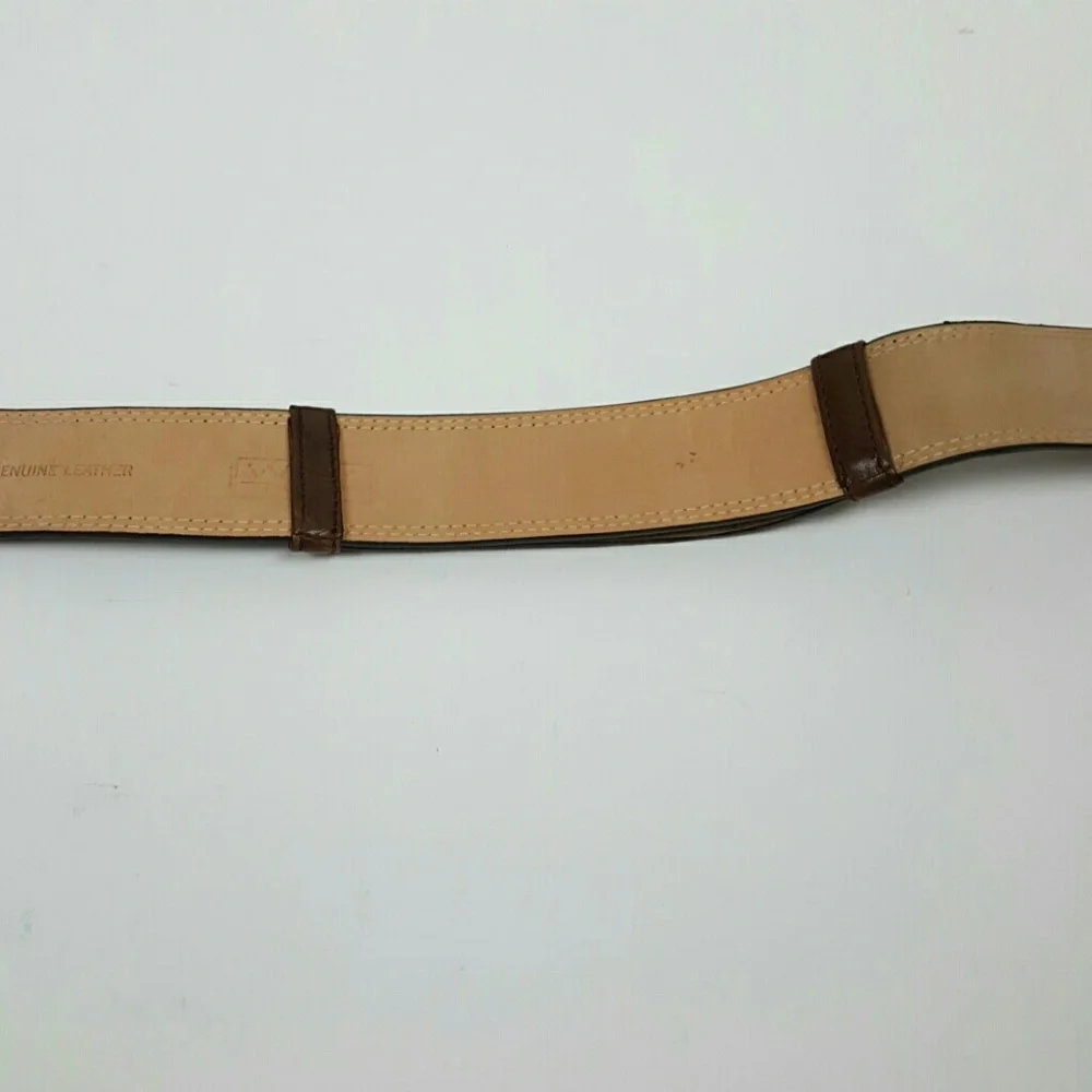 Vintage WCM New York brown genuine leather belt